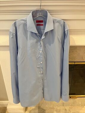 Hugo Boss Pale Blue Men's Dress Shirt